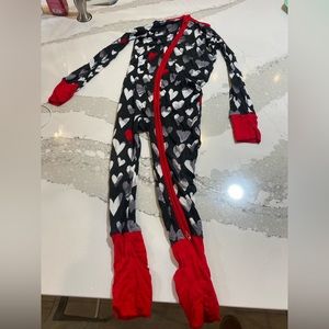 Little Sleepies zipper footie pajamas size 3T